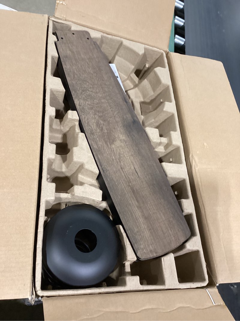 Condition photo showing Good Condition for harbor breeze brenthaven 52-in matte black with matte black/mocha blades color-changing indoor ceiling fan with light (5-blade)
