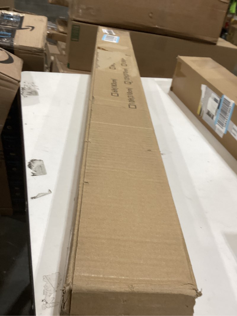 Condition photo showing As Is for Silent Double Curtain Track Ceiling Mount 6'/8'/10'/12'/15', Wide 4" White Aluminum track Curtains Rail, Bedroom/Window/Hotel Drop Ceiling Curtains Tracks (without curtains & hooks) (Double, 12ft) Double track 12ft
