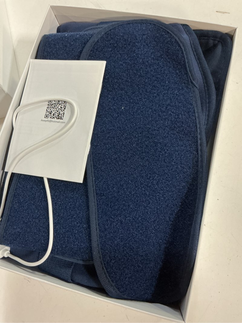 Condition photo showing Good Condition for Portable Heating Pad for Back, Cordless Wearable Heat Belt with Massager for Lower Back Pain Relief, Battery Powered 8000 mAh Rechargeable, MAXwarm® 3.0, Gift for Women Men 90-310 lbs A-blue