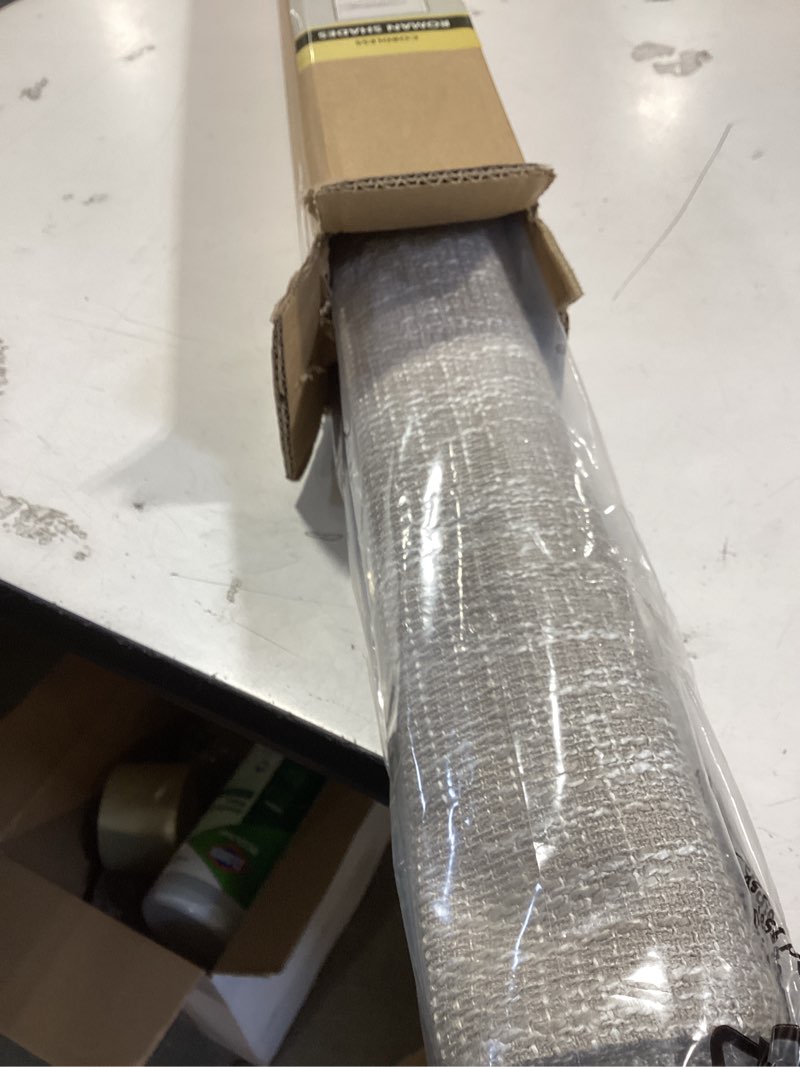 Condition photo showing Good Condition for No Tools No Drill Cordless Roman Shades for Indoor Windows 100% Blackout, for Window Size 27" W × 48" H Beige Beige 27" W × 48" H