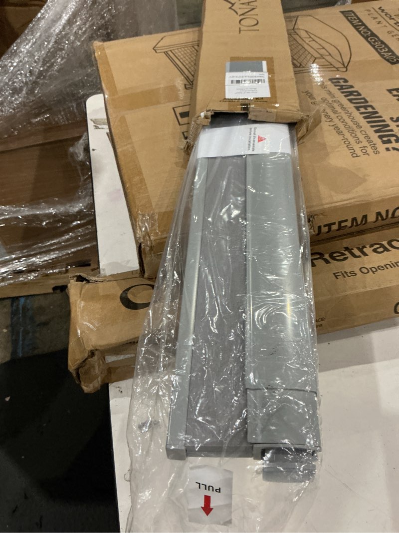 Condition photo showing As Is for tonature no drill cellular shades for indoor windows, thermal insulating & noise reducing honeycomb blinds, free stop cordless blackout shades, grey, 30 1/2" w x 64" h 30 1/2"w x 64"h grey(blackout)