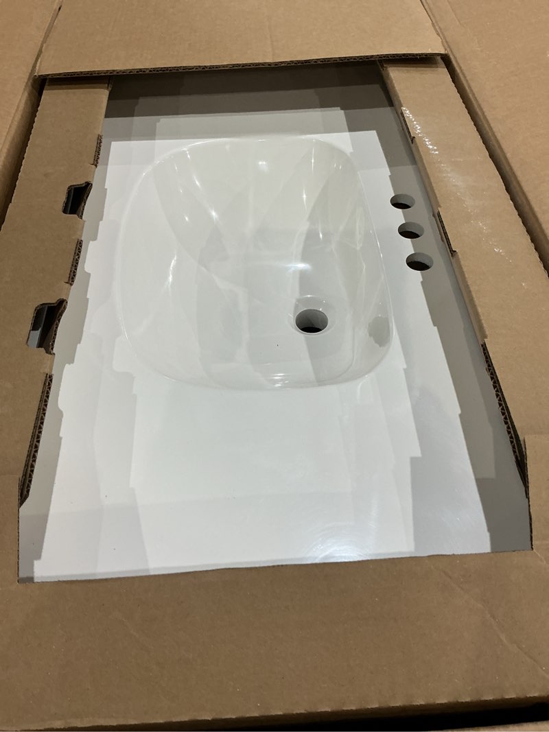 Condition photo showing Good Condition for project source 36-in white single sink bathroom vanity with white cultured marble top
