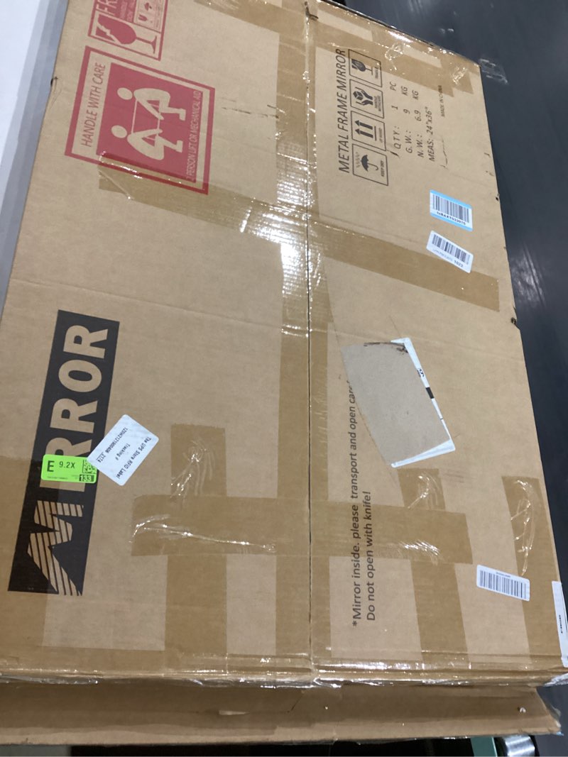 Condition photo showing Good Condition for led mirror for bathroom 24x36 lighted bathroom vanity mirrors with lights, brighter frontlit and backlit anti-fog mirror, tempered glass, dimmable 3 colors light modes, memory function lucency 24"l x 36"w