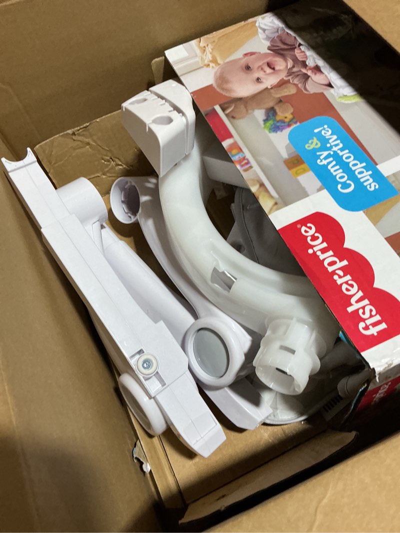 Condition photo showing As Is for Fisher-Price Portable Baby Chair Sit-Me-Up Floor Seat With Developmental Toys & Machine Washable Seat Pad, Starlight Bursts 1 Count Starlight Bursts