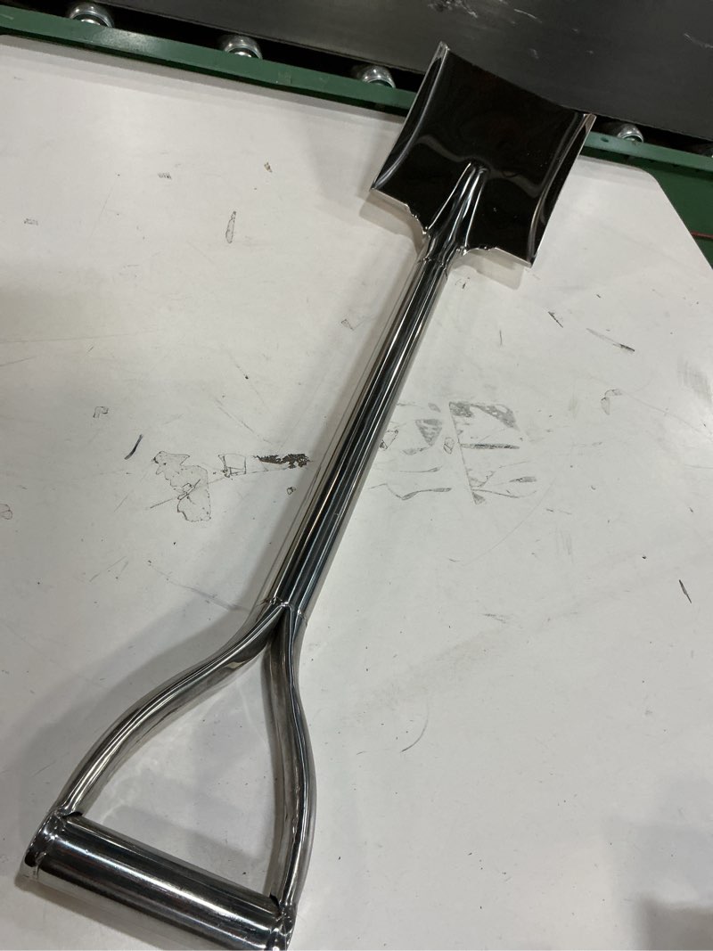 Condition photo showing Good Condition for 31.5 Inch Flat Head Garden Shovel, D Handle Square Flat Spade Shovel for Gardening, All Stainless Steel Made Square Point Shovel