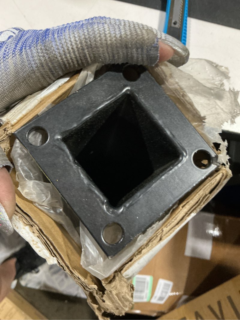 Condition photo showing Good Condition for muzata black cable railing post 36 inch 36"x2"x2" level drilled surface mount t304 stainless steel cable railing system kit indoor outdoor with paper user guide ps02 bh4s level post