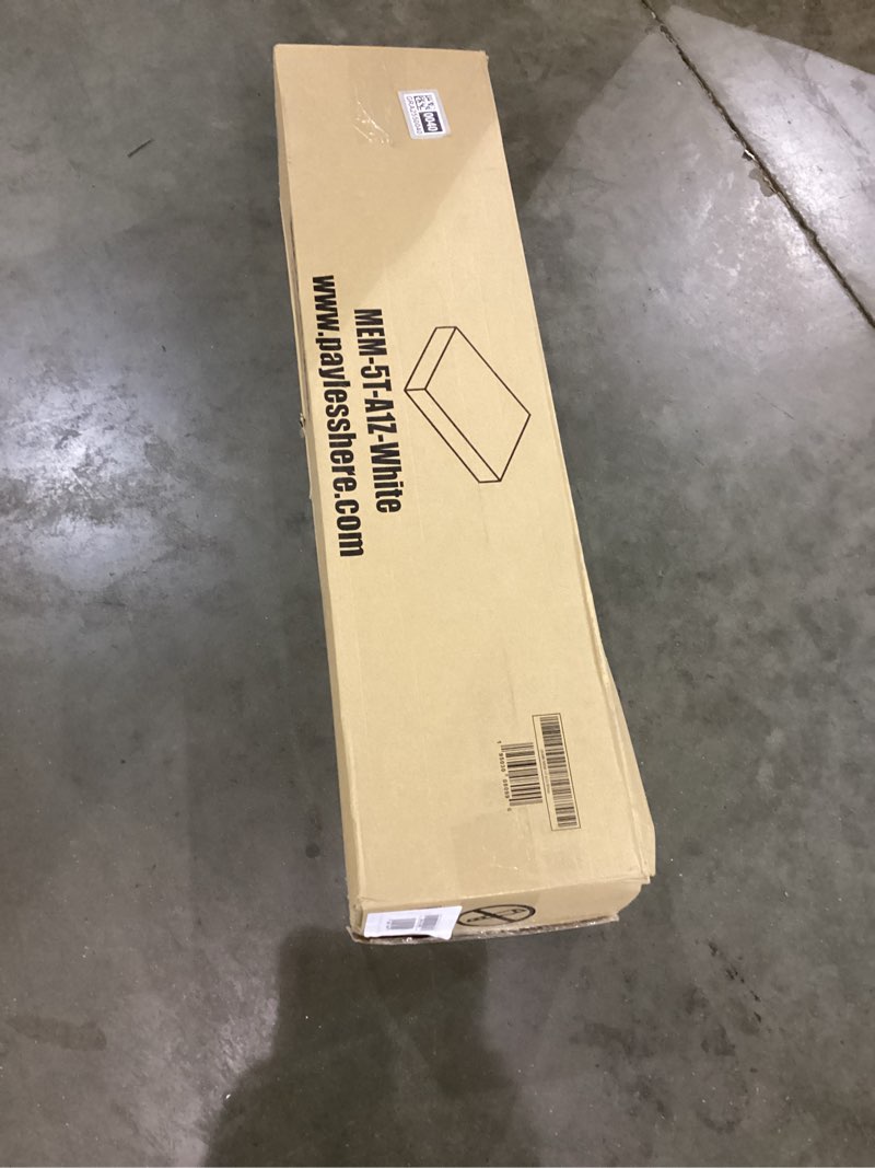 Condition photo showing Good Condition for FDW | 5 Inch Twin Mattress | Medium Firm | Gel Memory Foam Mattress | White | Bed in a Box, CertiPUR-US Certified | Pressure Relief, Cooling Ventilated Foam | Washable Removable Cover White Twin 5 IN