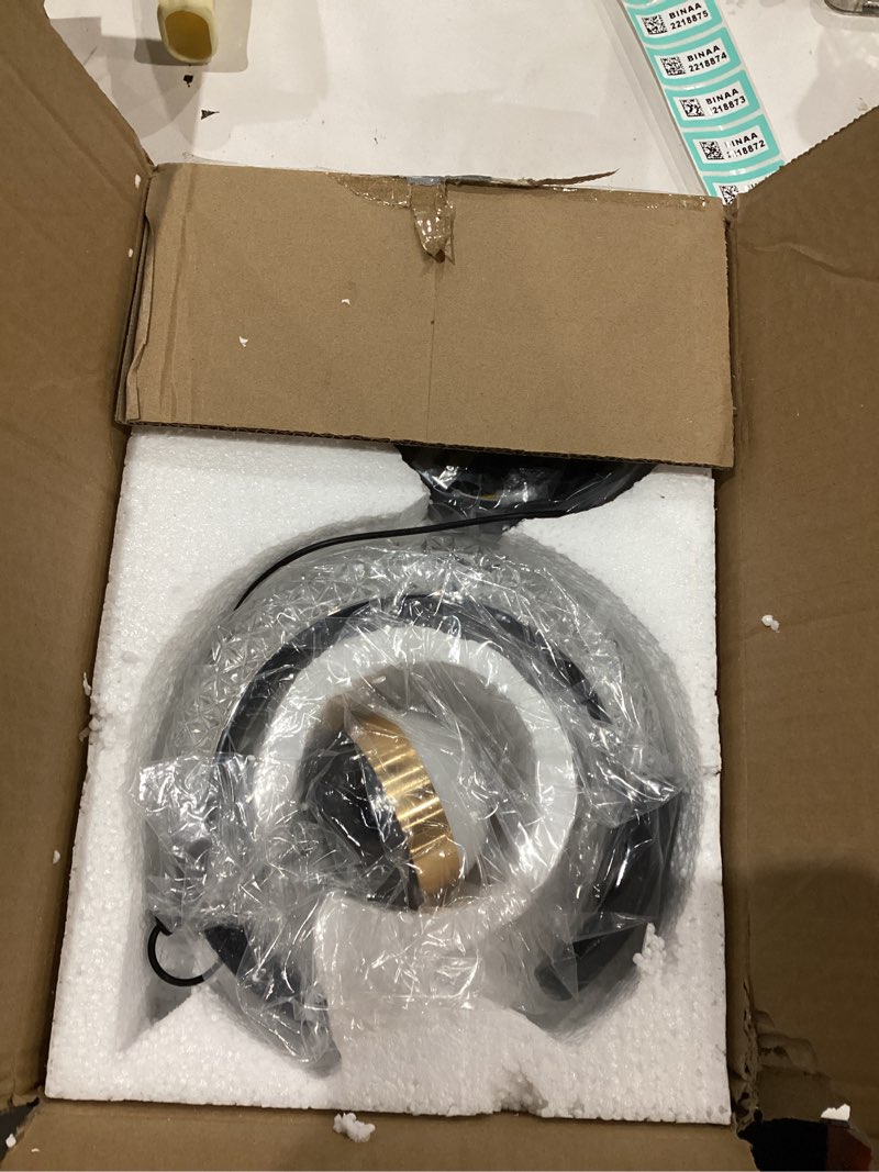 Condition photo showing Good Condition for Mini Chandelier Ceiling Light Fixture, Modern Moon Mount Ceiling Chandelier with Star Projector, Height Adjustable Pendant Light for Bedroom Entryway Hallway Dining Room Living Room Hanging Light Black