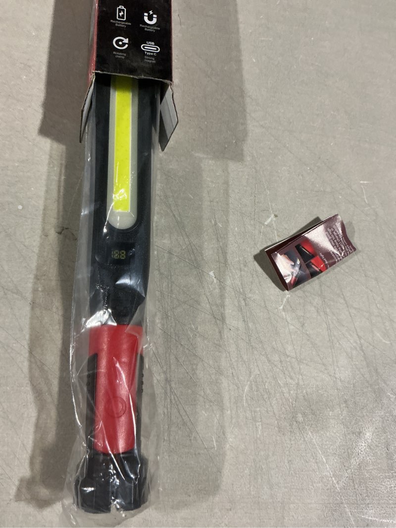 Condition photo showing Good Condition for bulkwise 1 pack magnetic work light 2500lm rechargeable led work light bar, 3000mah under hood mecha