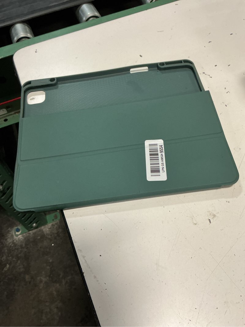 Condition photo showing As Is for zryxal new ipad pro 12.9 inch case 2022/2021/2020(6th/5th/4th gen) with pencil holder,smart case [support touch id and auto wake/sleep] with auto 2nd gen pencil charging (midnight green)