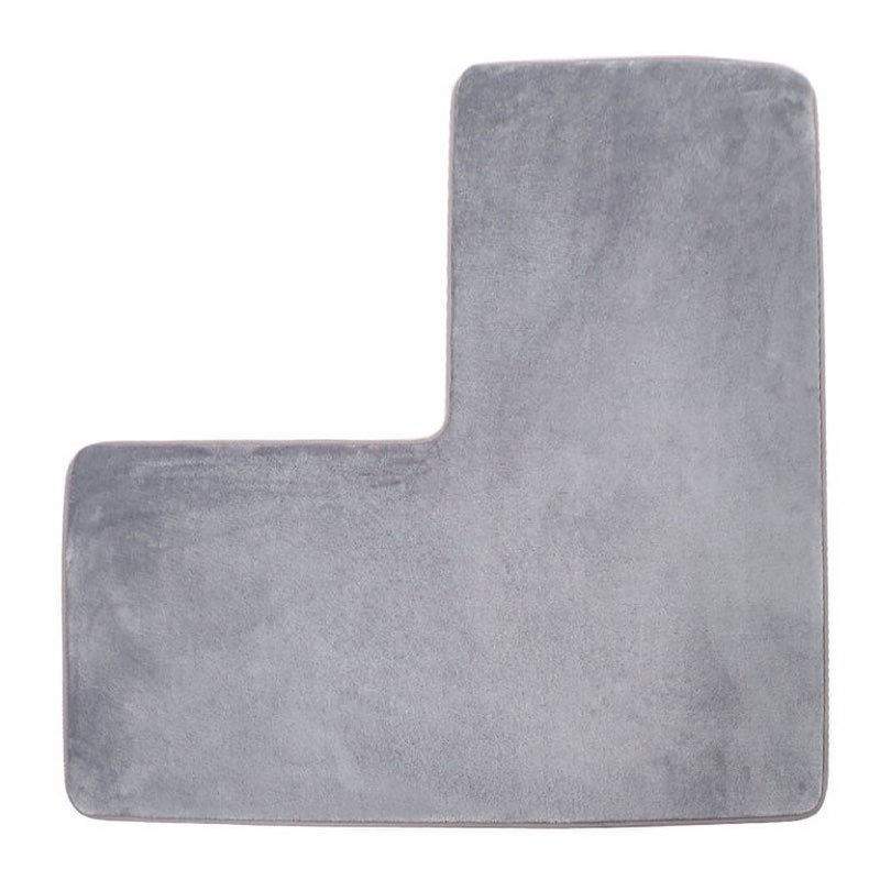 l-shaped corner rug - non- polyester carpet for living room/bedroom/bathroom, space-saving floor mat, easy clean home decor (color as shown)