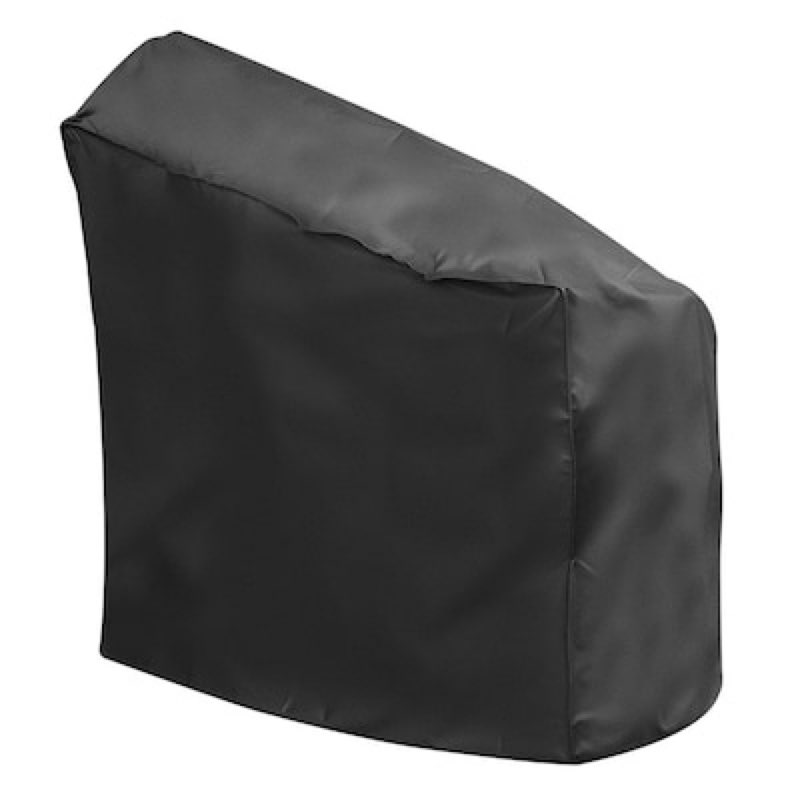 master forge universal medium charcoal smoker 52-in w x 30-in h black pellet grill cover
