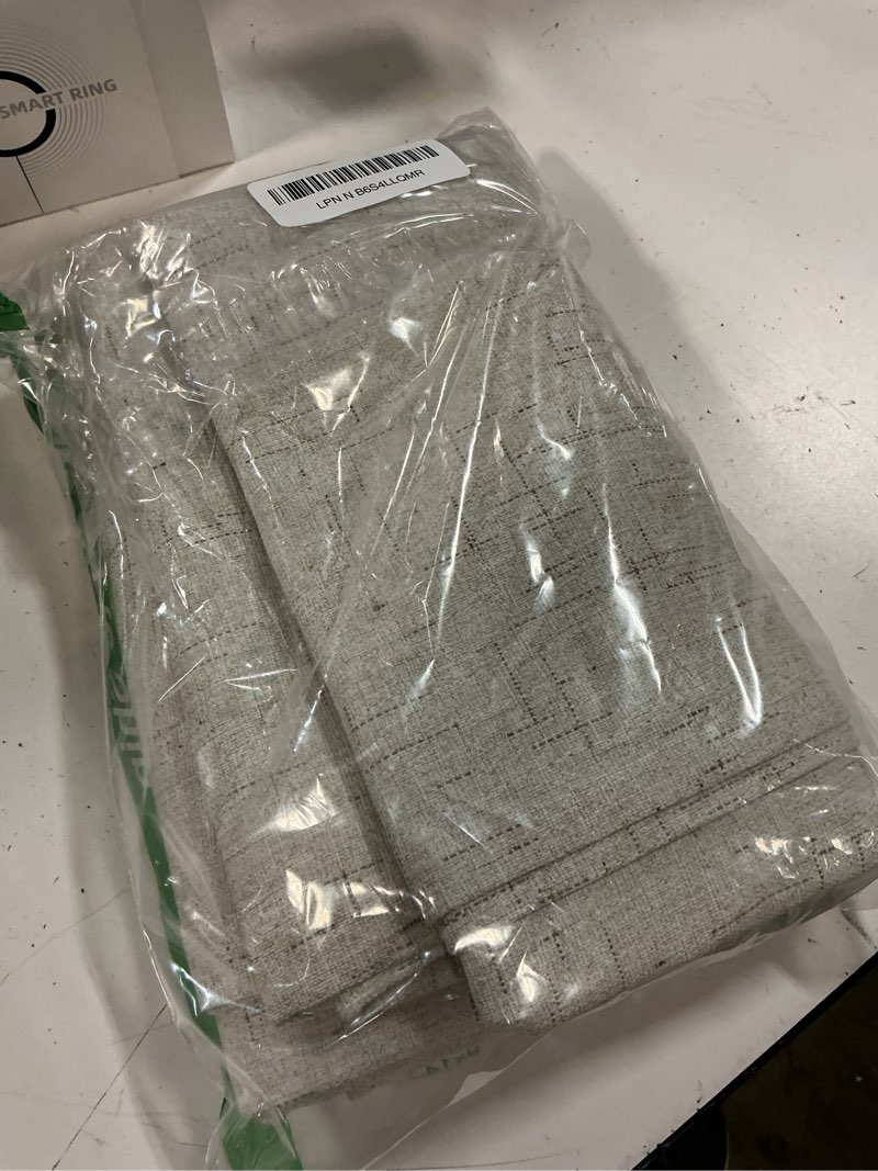 Condition photo showing Good Condition for h.versailtex linen blackout curtains 63 inches long, full blackout thermal insulated textured linen look curtain draperies anti-rust grommet with white liner, 2 panels, natural natural 52"w x 63"l (pack of 2)