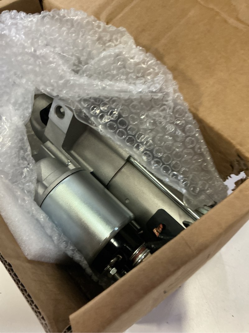 Condition photo showing As Is for new starter compatible with 5.3l for 03-08 chevrolet silverado 1500 tahoe 4.8l 5.3l, 03-06 avalanche 1500, 07-08 avalanche, 03-05 cadillac escalade, 04-07 buick rainer, 8000045 89018123 sdr0270 6494n