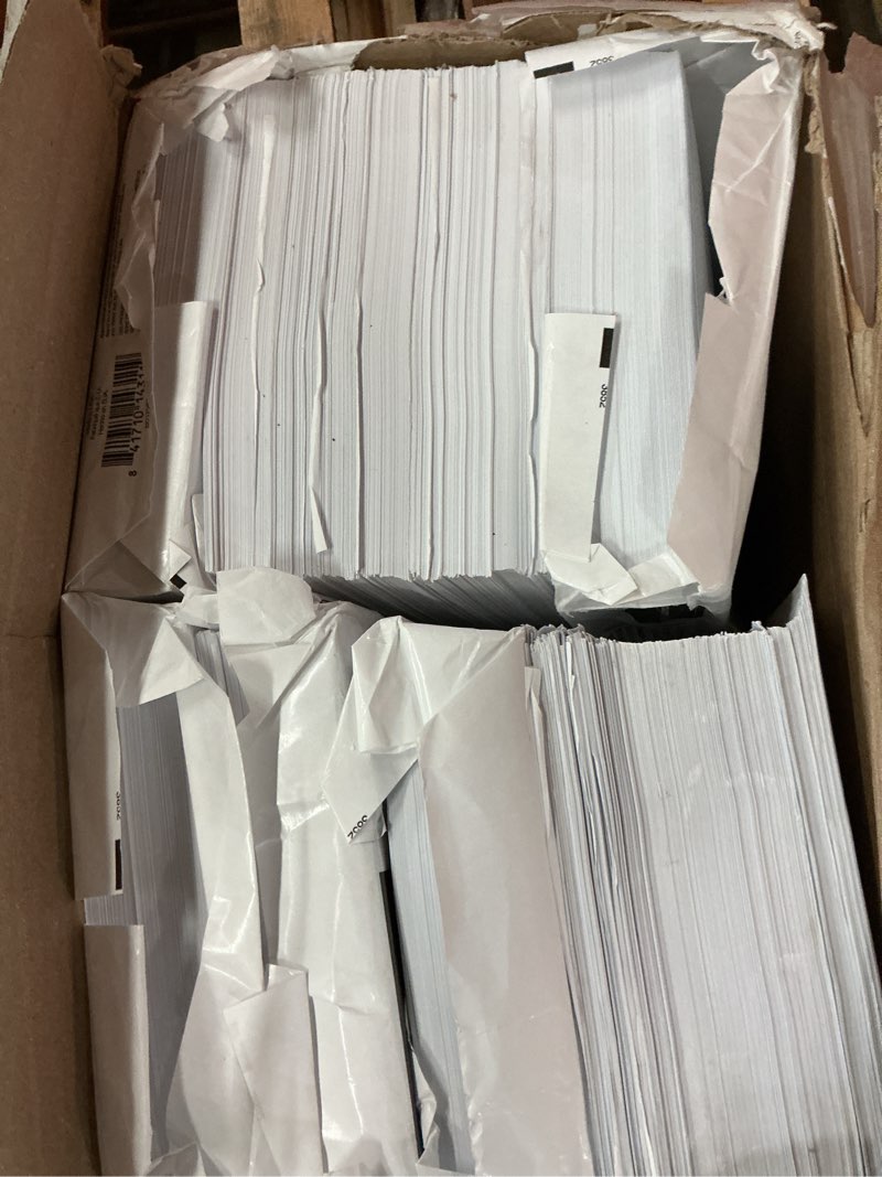 Condition photo showing As Is for Amazon Basics Multipurpose Copy Printer Paper, 20 lb, 8.5 x 11 Inches, 10 Reams (5,000 Sheets), 92 Bright, White 10 Reams | 5000 Sheets Letter (8.5x11)