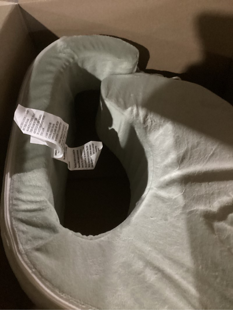 Condition photo showing New/Like New for my brest friend super deluxe nursing pillow - enhanced comfort & ergonomic breastfeeding pillow for ultimate support for mom & baby - adjustable and with handy side pocket, platinum