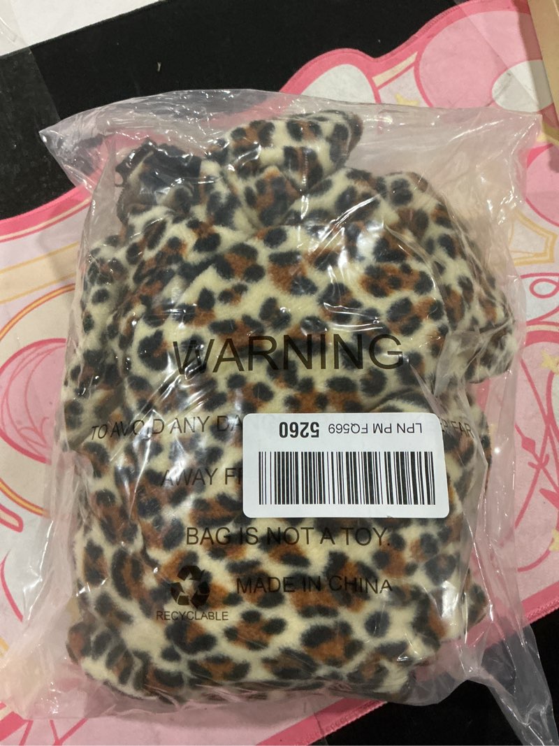 Condition photo showing Good Condition for Dog Winter Coat for Large Medium Small Dogs, Warm Fleece High Collar Full Body Dog Jumpsuit Comfortable Onesie Apparel (Leopard, 2X-Large) Leopard 2XL(Reference Weight 23-33 lbs)