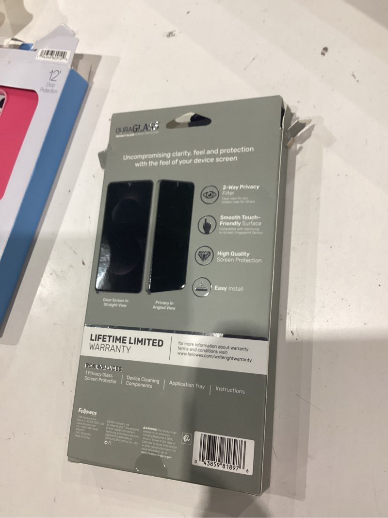 Condition photo showing Good Condition for duraglass privacy glass screen protector with 2-way privacy filter for samsung galaxy s26 ultra