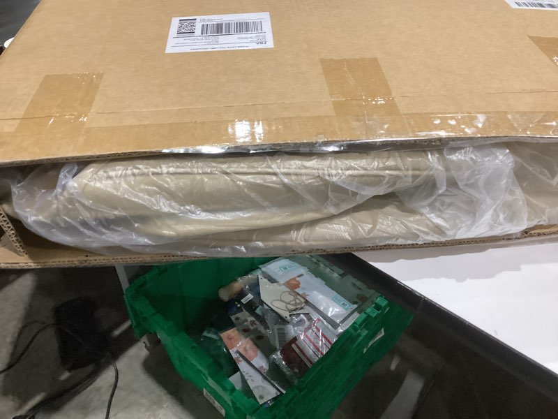 Condition photo showing New/Like New for 2 Pack Leather Front Car Seat Covers, Universal Sideless Auto Seat Protectors with Storage Pocket and Center Console Covers, Compatible with Most of Vehicles - SUVs/Sedans/Pickup Trucks, Beige