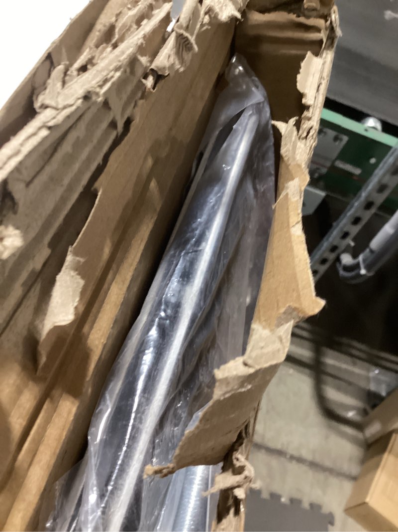 Condition photo showing Good Condition for vnn aluminum shed ramp 2pcs - 4' long loading ramp for riding mower, lightweight sturdy anti-slip ramps with punch plate surface, 880 lbs capacity for lawn mowers, atv, motorcycle- 8" wide, slivery 4ft slivery 1