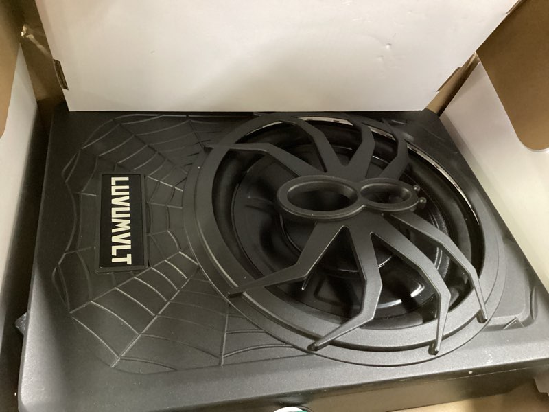 Condition photo showing Good Condition for 1200W 10" Car Subwoofer, Slim Under Seat Powered Subwoofer and Amp Package,High/Low Level Input, Car/Truck Audio Sub Built-in Amplifier amp Combo Package, with Blue LED Light