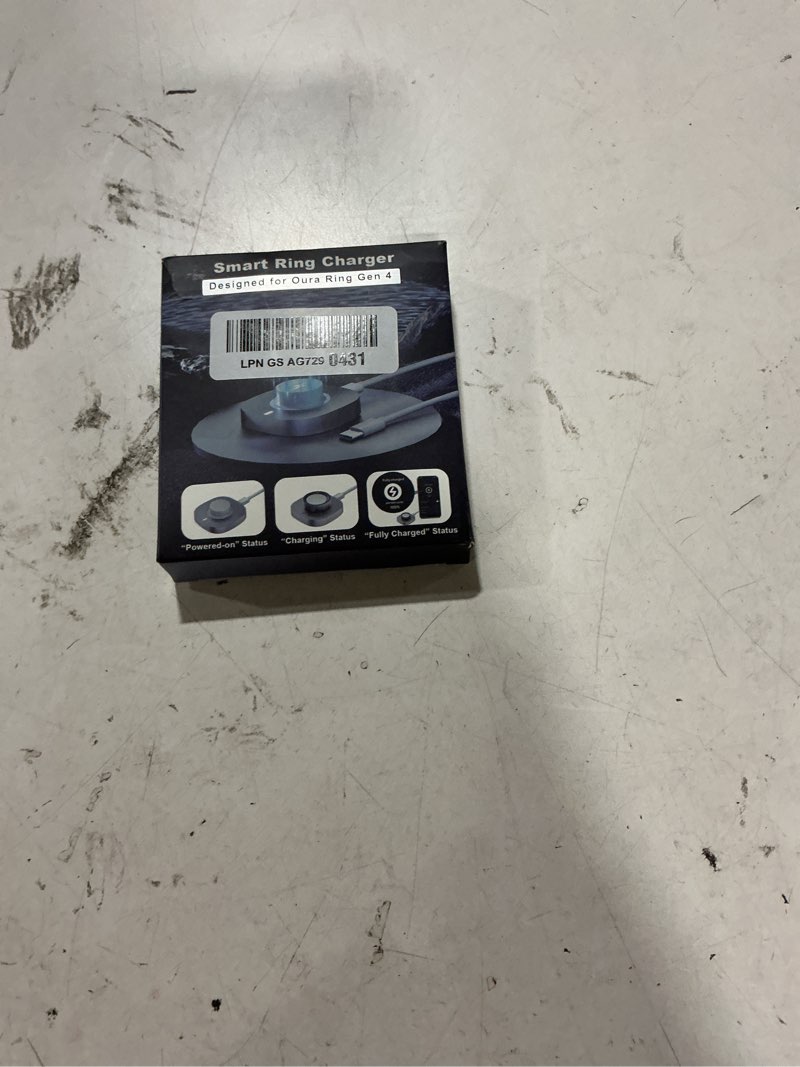 Condition photo showing New/Like New for charger compatible with ring gen 4 size 8, fast charging dock with usb-c cable (not compatible with ring gen 3)