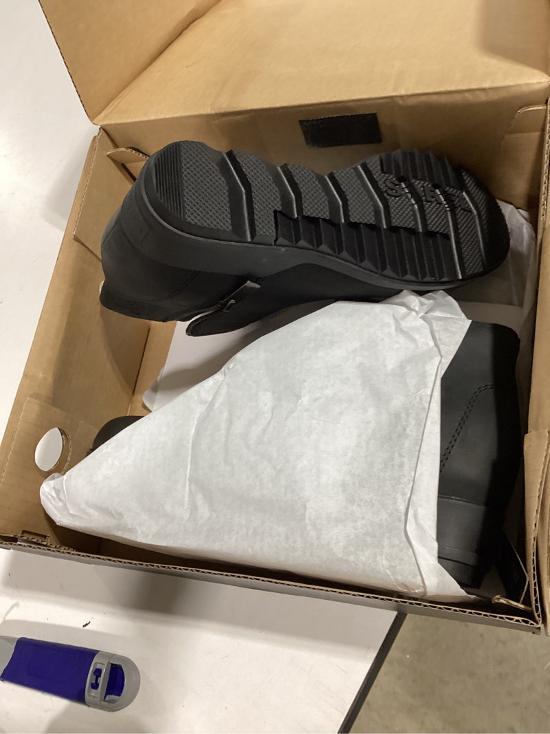 Condition photo showing Good Condition for sorel women's evie zip leather boot 8.5 quarry, sea salt black color