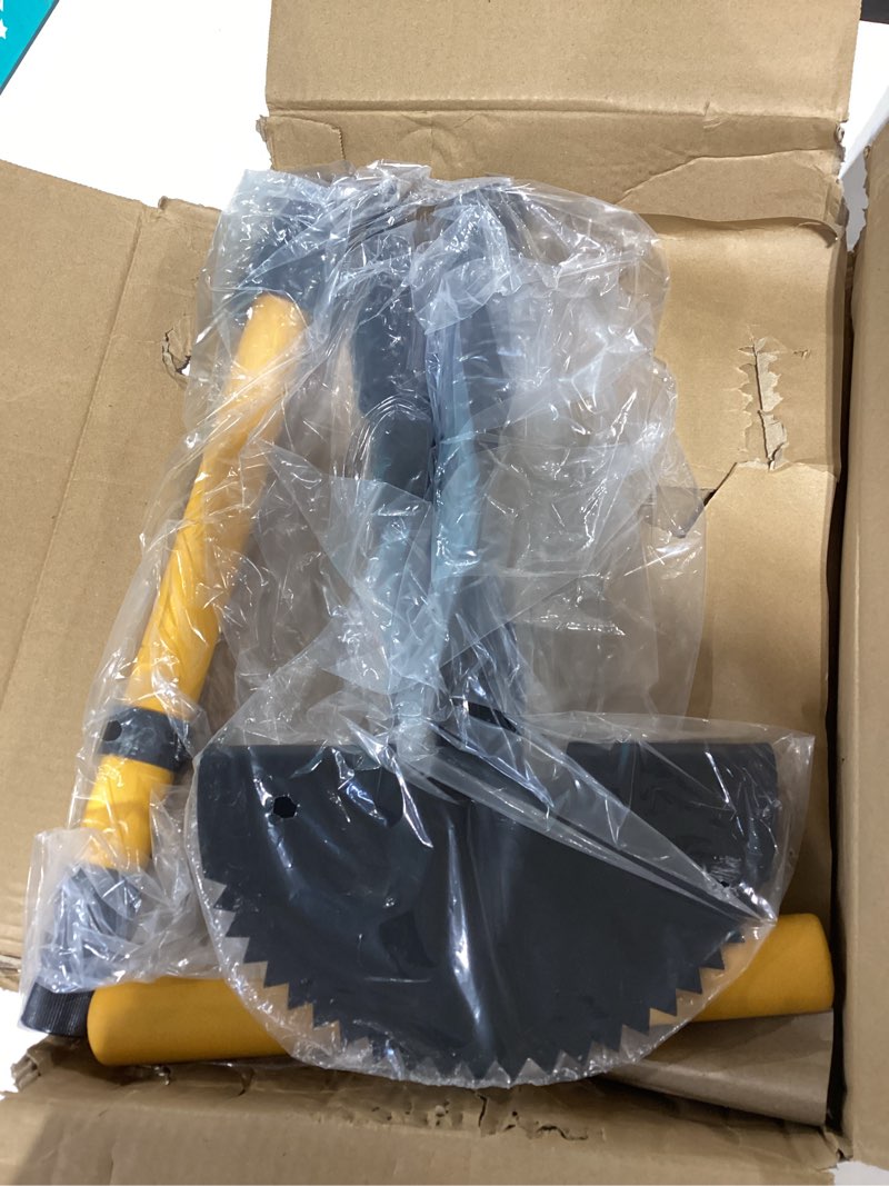 Condition photo showing Good Condition for cosita edger, edger lawn tool with 41-inch t handle, manual half moon hand edger for grass, metal saw tooth garden edger with long handle for sidewalk, yard edging & trimming t-handle