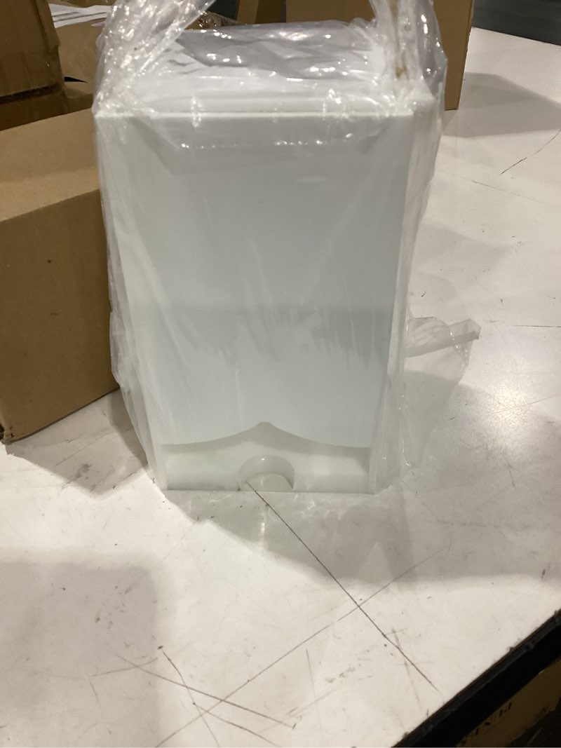 Condition photo showing New/Like New for elldoo tea bag organizer with lid, acrylic tea bag caddy for countertop pantry, tea bags storage box for 3"x3" tea bags or smaller, great for tea bars tea gifts, white