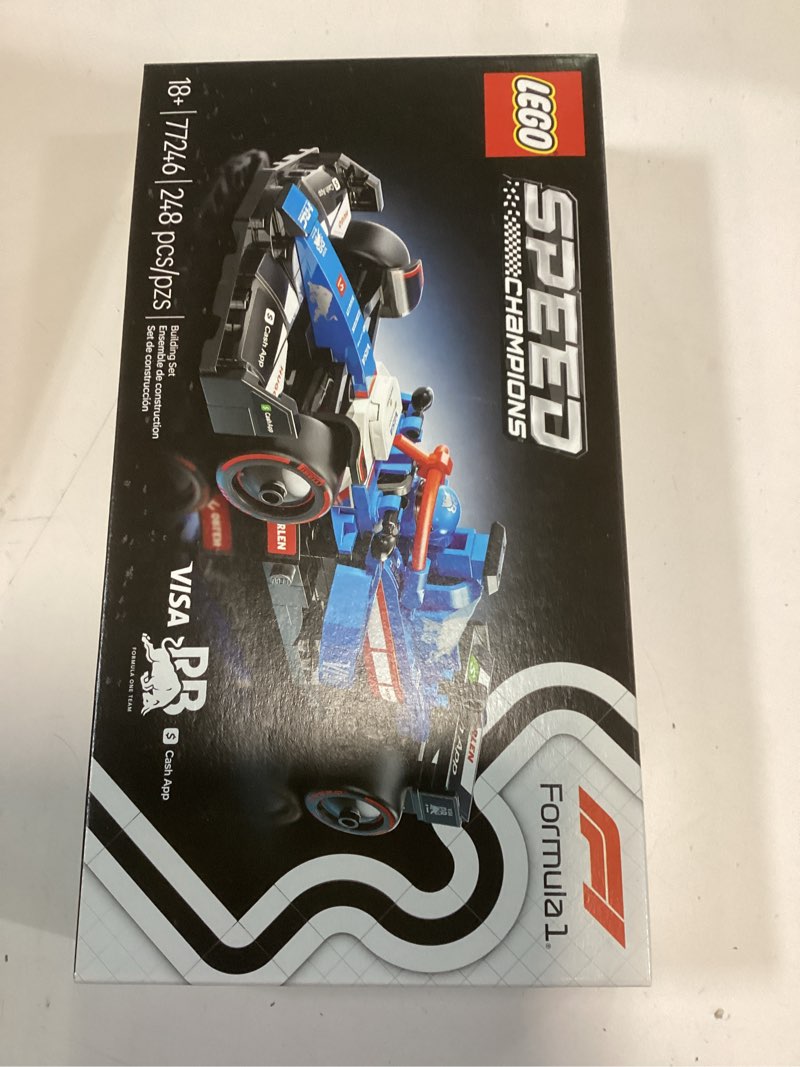 Condition photo showing New/Like New for LEGO Speed Champions Visa Cash App RB VCARB 01 F1 Race Car Model Kits - Building Sets for Adults, Ages 18+ W/Realistic Features - DIY Crafts for Display - Gift Ideas for F1 Fans - 77246