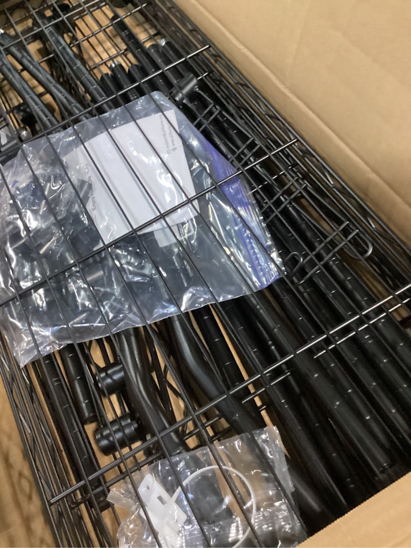 Condition photo showing Good Condition for ulif u8 medium laundry room storage organizer, over the washer and dryer storage shelves for laundry organization, 32.3”w x 17.3”d x 76.2”h, suit washing machine width within 29.9”, hold 304 lb, black u8 medium black