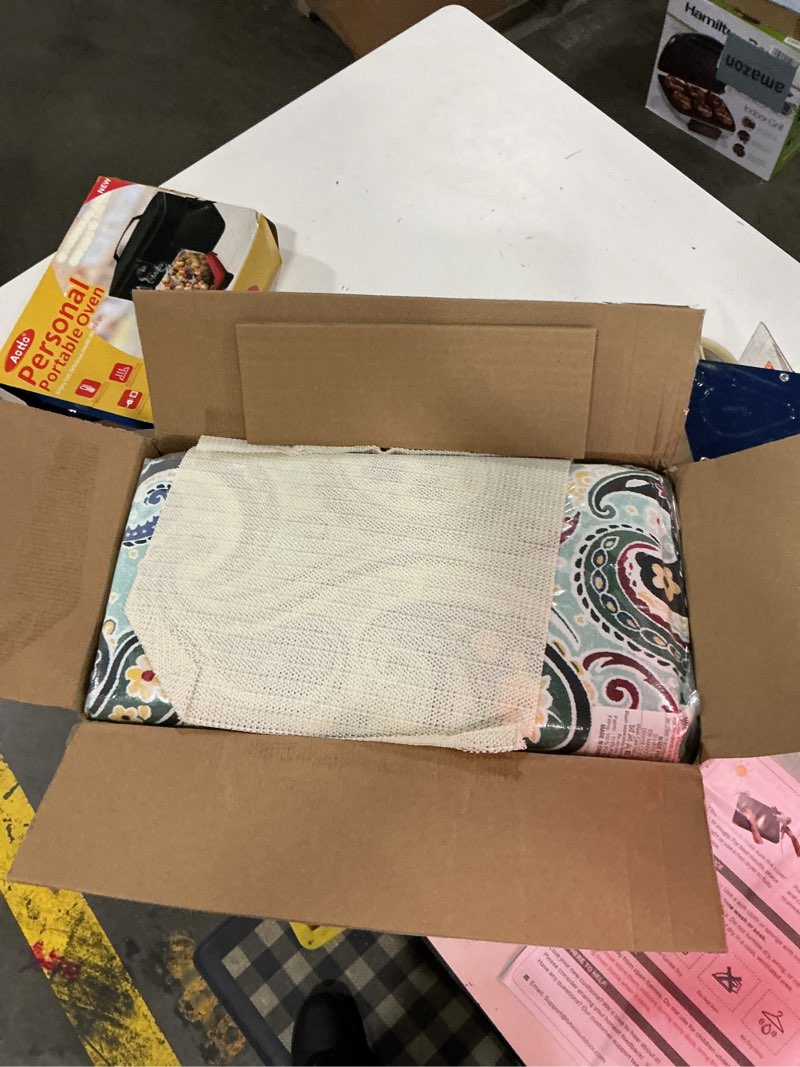 Condition photo showing New/Like New for dytxiii set of 4 outdoor chair cushions, water resistant 18.5"x16"x2" square seat cushion for patio dining chairs, high-density replacement pads for indoor outdoor furniture - paisley lightcyan set of 4 paisley lightcyan