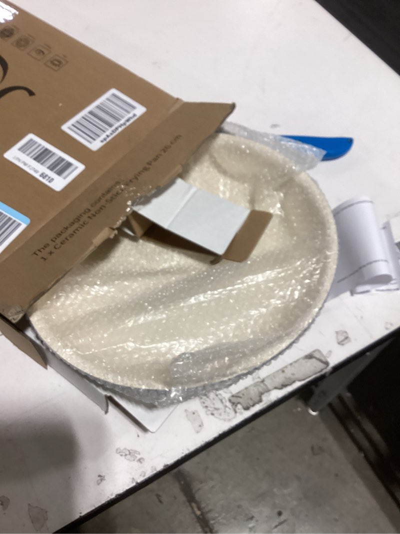 Condition photo showing item condition for 10.25 Inch Ceramic Nonstick Frying Pan Skillet - PFAS-Free, Non-Toxic, Oven Safe & Induction Ready, Aluminum Cookware with Stainless Steel Handle