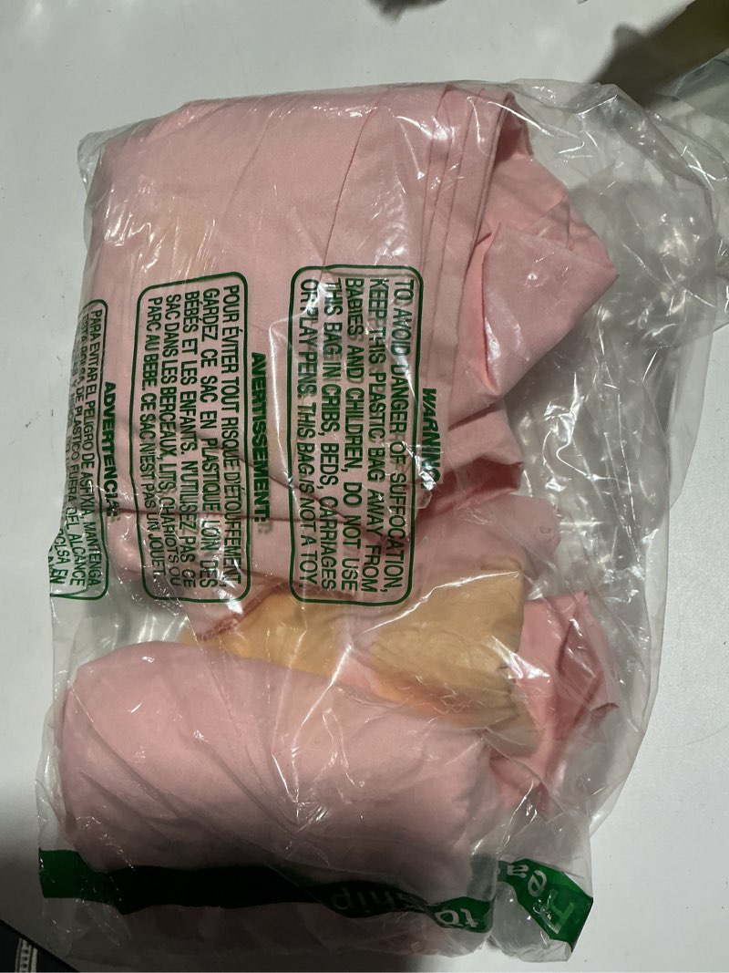 Condition photo showing As Is for duvet cover full size set - extra soft full duvet cover 80" x 90" with 2 pillow shams - hotel luxury, easy care & fade free w/ zipper closures & ties - all season, comfy, cozy & breathable (baby pink) 34 - baby pink (no comforter) full (80x90)