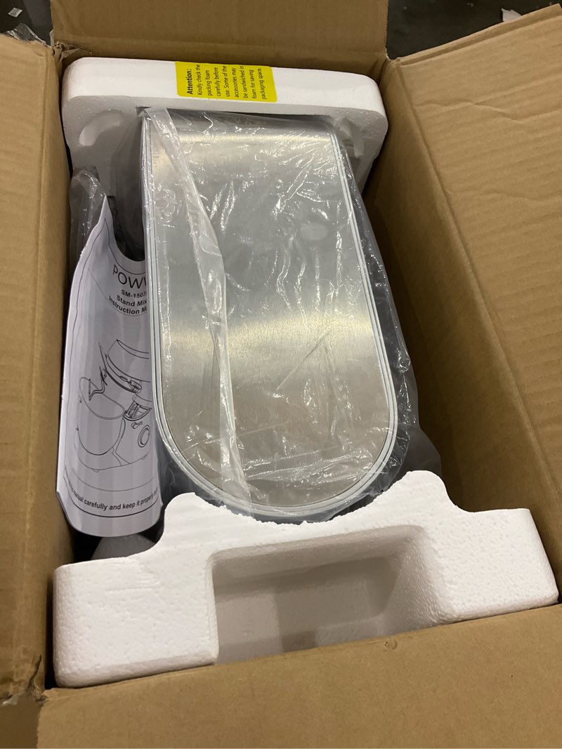 Stand Mixer, POWWA 7.5 Quart Electric Mixer, 6+1 Speed 660W Tilt-Head Kitchen Food Mixers with Whisk