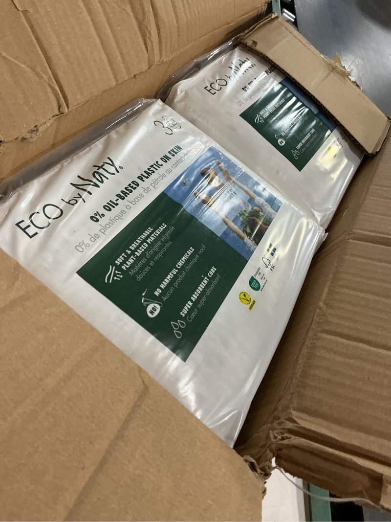 Condition photo showing Good Condition for naty bioembrace baby diapers | sensitive skin safe certified | leak protection up to 100% | plant-based softness, premium comfort | chlorine-free | size 5 (24–55 lbs), 132 count size 5 (132 count)
