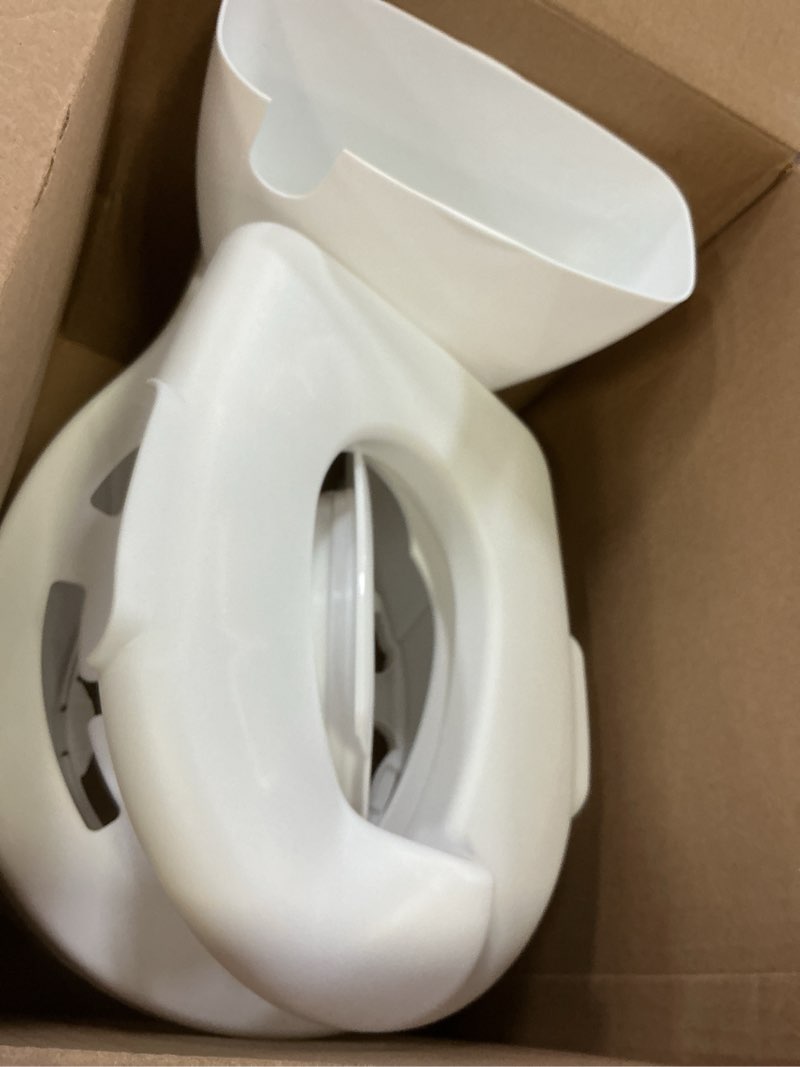 Condition photo showing As Is for summer infant by ingenuity my size potty pro in white, toddler potty training toilet, lifelike flushing sound, for ages 18 months+, up to 50 pounds