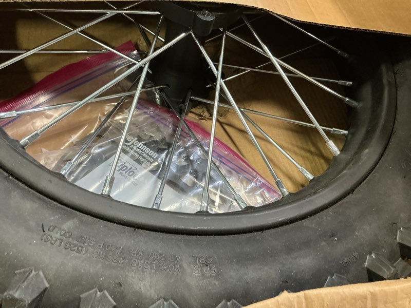 Condition photo showing Good Condition for 90/100-16 Rear Wheel Tire Rim With 15mm Bearing And 428-41T Sprocket + 190mm Disc Brake For 110cc 125cc 140cc 150cc 160cc 200cc Taotao Apollo Pit Dirt Bike