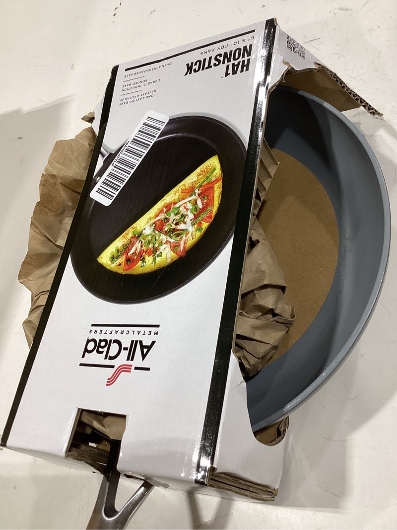 Condition photo showing Good Condition for all-clad ha1 hard anodized non stick fry pan set 2 piece, 8, 10 inch, induction, oven broiler safe 500f, pots and pans set, kitchen frying pans, skillets, premium cookware, home, dishwasher safe black