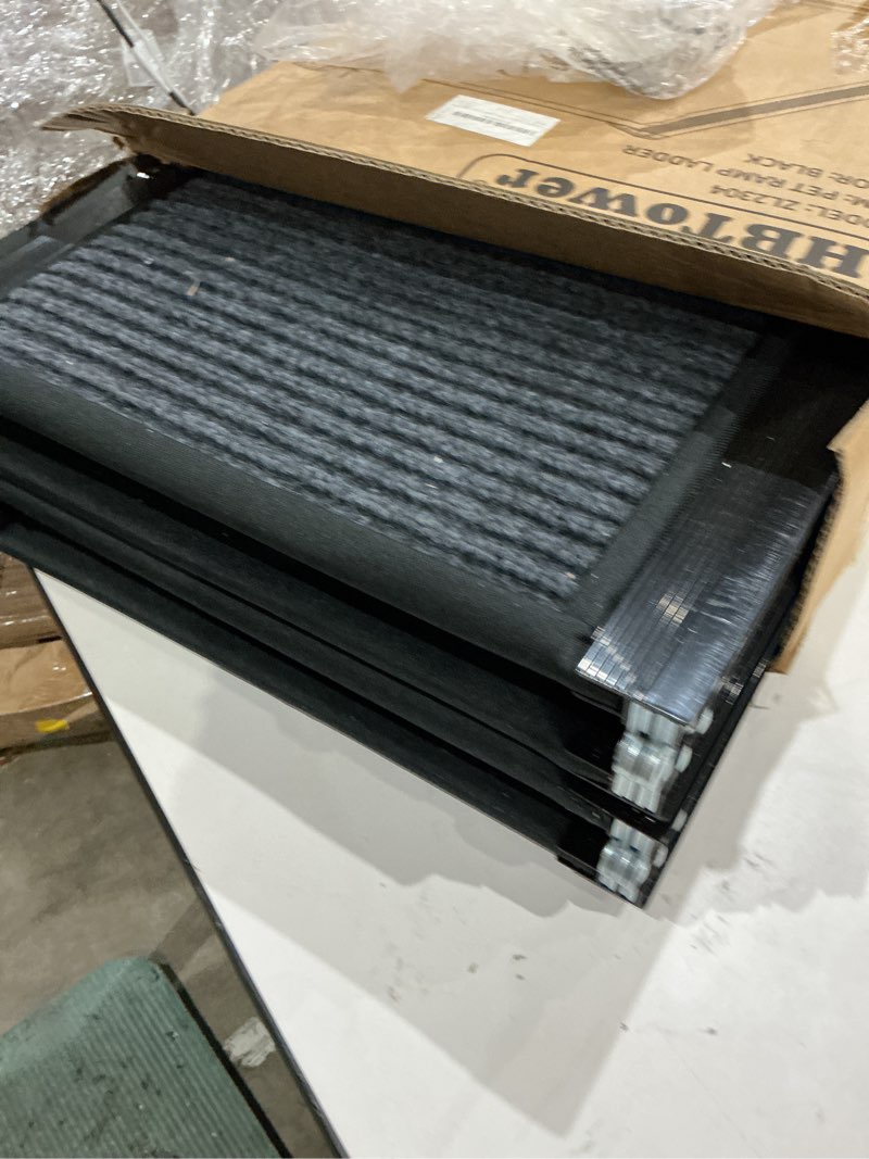 Condition photo showing As Is for hbtower 63" long x 17.3" wide folding dog ramp for large dogs up to 250lbs - portable pet ramp with non-slip surface, extra wide dog car ramps for car, suv, truck & high beds 63" l x 17.3" w