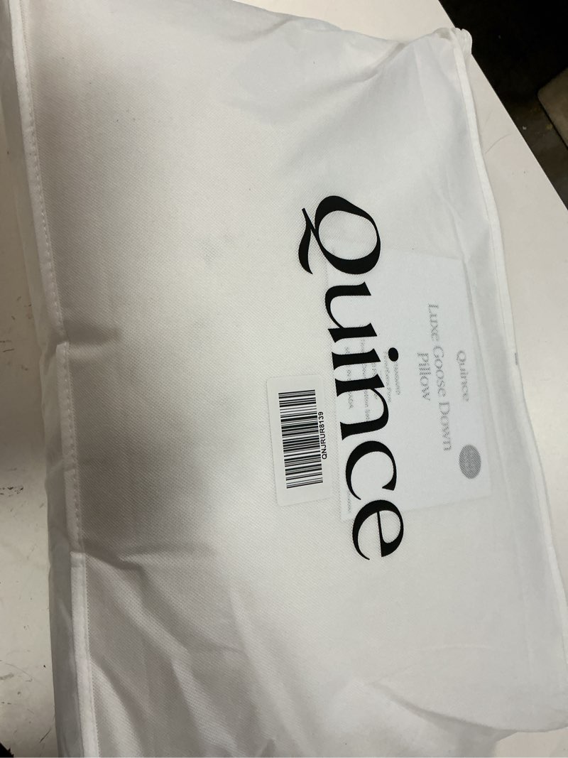 Condition photo showing New/Like New for luxe goose down pillow, standard, firm/extra firm