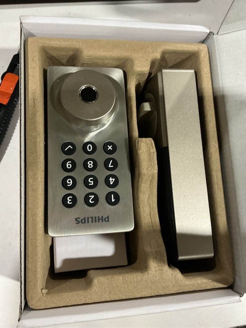 Condition photo showing Good Condition for philips wi-fi door lock, wifi smart lock keyless entry deadbolt for front door, remote control, built-in wifi, app fingerprint passcode unlock, auto locking nickel keypad