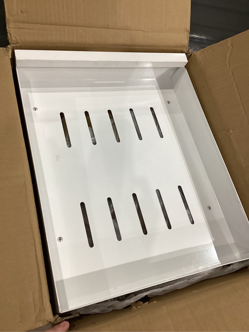 Condition photo showing Good Condition for 21'' Deep Pull Out Cabinet Organizer Adhesive, 10-Inch Wide Sturdy Carbon Steel Cabinet Drawers Slide Out, Pantry Storage Shelves for Kitchen, Bathroom and Living Room White (1 Pack) 10" Wide-21"Deep