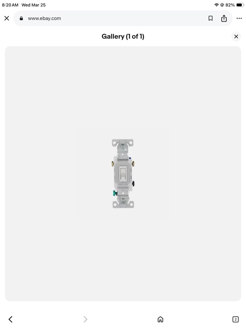 have one to sell? sell one like this sell something else  similar items 530f1418-048f-4ad9-9cc8-29721b14707ab03bd3f7-b3d5-4b8c-a797-c2fc39cfa91es0f4c37b9-0228-4eea-9593-f1c95f8ec78e61f0adff-ee39-402f-90df-b061c1f01b18p80725cf5-a8be-4429-afe2-217a826581bco168c1a92-d566-4619-97ce-3e165ffccd81ncce74dd8-3bc3-4602-8c9f-f963b8eee643a6a0447f-2446-41e9-8d3a-6879e62c2967s35111607-4402-46e4-ac8f-b3e599020c65cbd8afb2-b9a2-4a40-af55-4082b969ea2c7b1b3174-62c4-4917-be77-8ec02254e3d9oc4233f97-6113-410d-b5ca-a8a95659bef6r82fbfe45-2721-4940-80d7-44f10977eb3acfeb7a12-4cca-4c46-929f-359f7bcd4b43e9c5560cc-9db7-4c83-812d-02a11be3a60fd124e99e0-7861-47dc-8ad9-f89e2edab850247e8b8d-e3e5-4ee8-b79b-eff1bb9d73802ceaf863-49d0-4e8d-95a7-c4971c3ee9f3b47fbcb4-5f85-414a-ae39-e8f850cf1856e52e9883-364b-4a3e-b548-7e793127c68b3c092eb8-7c29-4690-8927-eb108d1949186379462f-7c23-412e-bb67-8f167f9ef16e63df55c1-685a-4830-aacb-3d11532363bd1e85528e-a214-4b60-870b-1c86812ba0c13559ea8e-5259-4bb5-856a-084bb698746c94c7caae-0c8a-4884-bee8-42ab923609c138a424c4-5e16-4281-8072-77748b31fafd015b31d2-2db9-4bf1-95da-92bde4a26ee8 see all   box of 10 eaton cooper 1303-7ltvbox 15a 120v 3-way quiet switch $44.99 free delivery seller 99.8% positive   (lot of 8) eaton (light almond) 3-way toggle switch 15a 120v grd $20.00 + delivery seller with 100% positive feedback   eaton wiring devices cs315la - switch toggle 3way 15a 120/277v swire la - 1ea $9.63 free delivery seller 99.4% positive   30 amp industrial grade heavy duty 3-way toggle switch, ivory 3033-2i $16.38 free delivery   leviton 15a commercial 3-way toggle switch and receptacle, ivory 5245-i $10.99 free delivery top rated plus seller 99.7% positive   vintage general electric quiet swich 15a-120vac 3-way (for copper wire only) $19.99 free delivery seller with 100% positive feedback   eaton wiring devices cs320la - switch toggle 3way 20a 120/277v swire la - 1ea $9.87 free delivery seller 99.4% positive   last one 15 amp commercial grade combination 3-way toggle switch and receptacle, white 52 $13.92 free delivery seller 99.7% positive   (2 boxes of 6) leviton 15 amp 3-way toggle switch, light almond *12 total pcs* $17.09 5% off free delivery seller 99.9% positive   8 x cooper wiring devices 1301-7b-box 15-amp, 120-vac toggle switch, brown new $30.00 free delivery seller with 100% positive feedback   eaton wiring devices 7623w-box - switch deco 3way 20a 120/277v autogrd wh - 1ea $14.23 free delivery seller 99.4% positive   (2 pack) leviton cs320-2e 20 amp commercial grade 3-way toggle switch black $14.95 free delivery seller 99.8% positive   eaton wiring devices 1303-7w - switch toggle 3-way 15a 120v grd wh - 1ea