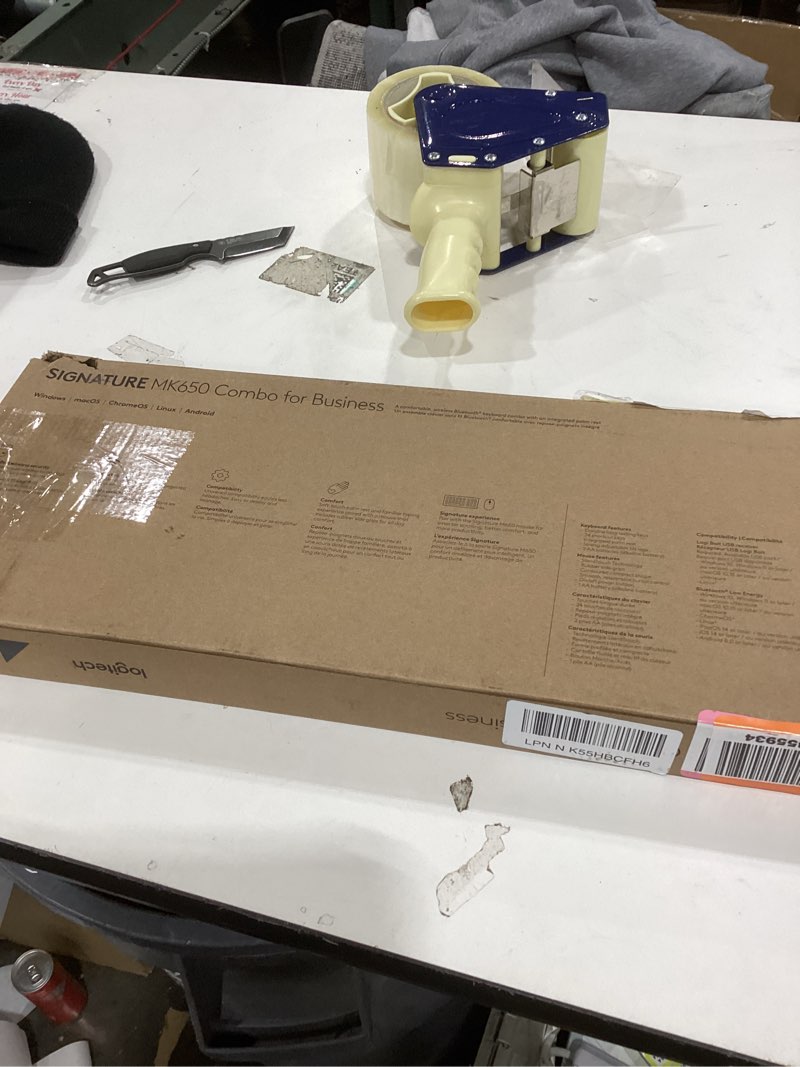 Condition photo showing As Is for Logitech Signature MK650 Combo for Business, Wireless Mouse and Keyboard, Logi Bolt, Bluetooth, SmartWheel, Globally Certified, Windows/Mac/Chrome/Linux - Graphite Combo w. Small Mouse Graphite