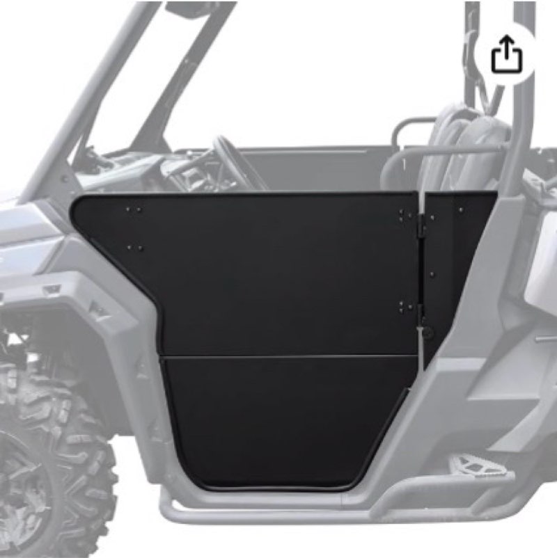 SAUTVS Aluminum Front Half Door Inserts Panels Kit for Can-Am Defender HD5 HD7 HD& HD9 HD10 MAX 2016-2026 Accessor