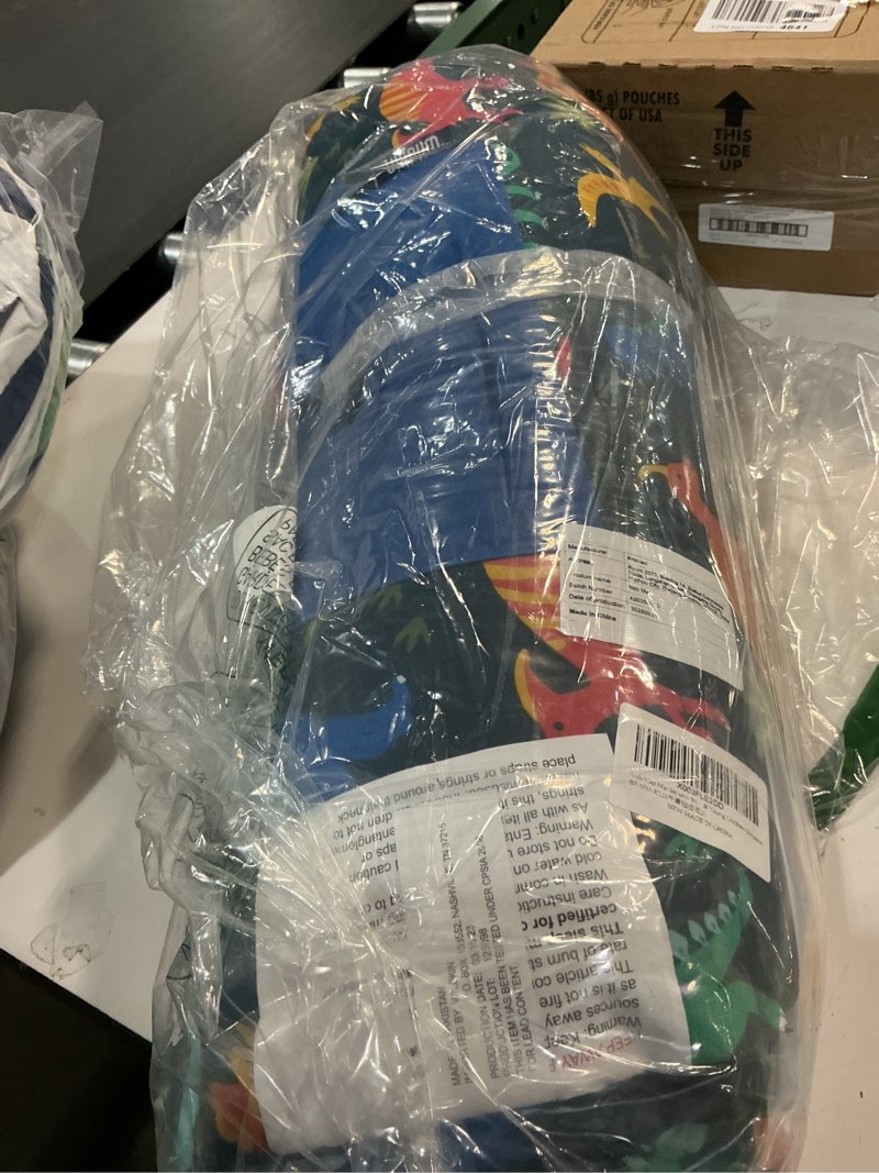 Condition photo showing Good Condition for Primlect Thickened Toddler Nap Mat with Removable Pillow and Minky Blanket, Extra Large 55''x35'' Sleeping Bag, Washable, Roll up, Perfect for Daycare, Preschool, Kindergarten, Boys and Girls Dinosaur Dinosaur Upgraded