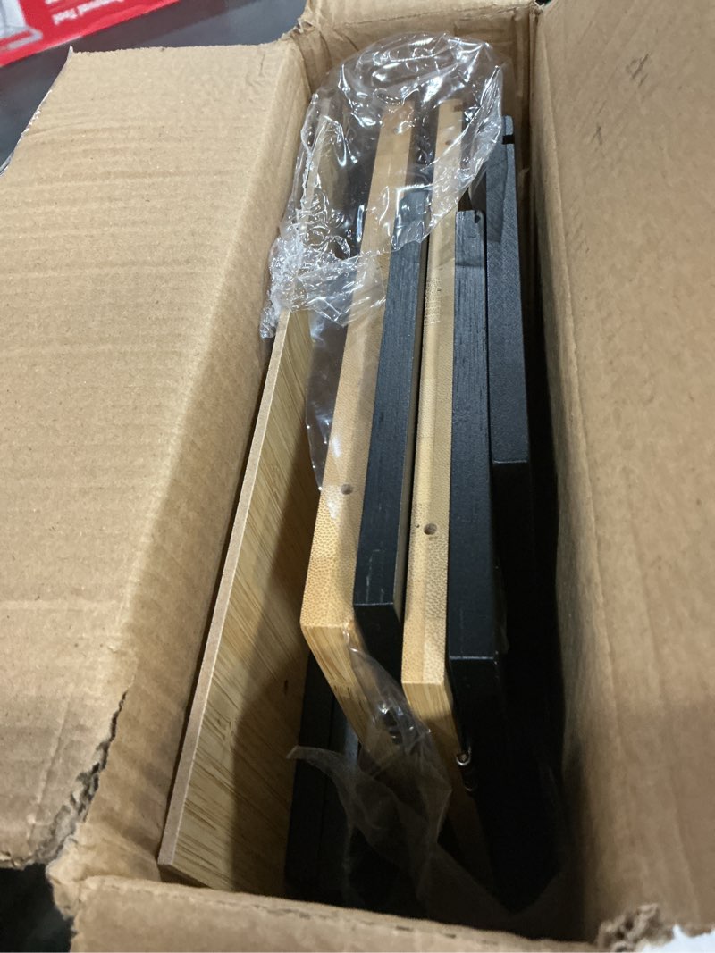 Condition photo showing Good Condition for HOMEKOKO Double Layer Large Bread Box for Kitchen Counter, Wooden Large Capacity Bread Storage Bin (Black)