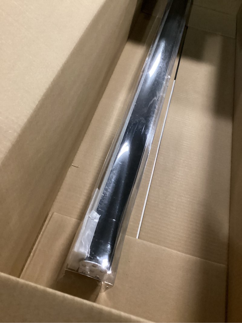 Condition photo showing New/Like New for SHADEMOON Cordless Blackout Window Roller Shades, Pull Down Spring System Indoor Blinds, Room Darkening Waterproof UV Blocking Thermal Insulated Fabric for Home Office (Black, Width 35", Height 72") Black 35"W x 72"H