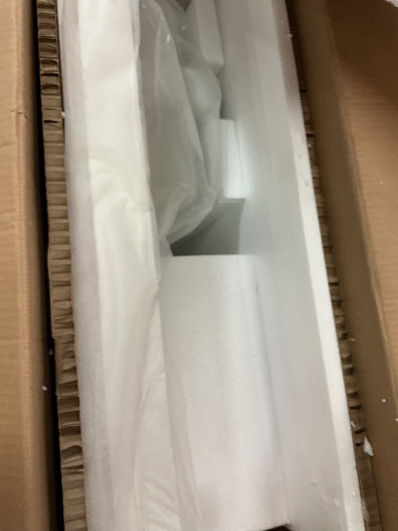 Condition photo showing New/Like New for GETPRO Vanity Top 42 in. W x 22 in. D Solid Surface Cultured Marble Bathroom Vanity Sink Top and Integrated Backsplash Left Offset White Vanity Countertop Left Sink with Single Faucet Hole 42.5 in. W x 22 in. D Left Offset